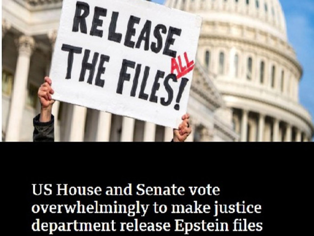 U.S. Congress overwhelmingly passes bill to release Epstein files after Trump’s recent about-face